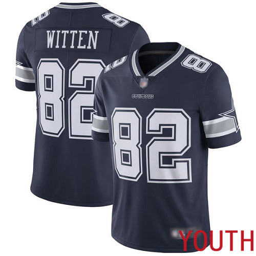 Youth Dallas Cowboys Limited Navy Blue Jason Witten Home 82 Vapor Untouchable NFL Jersey